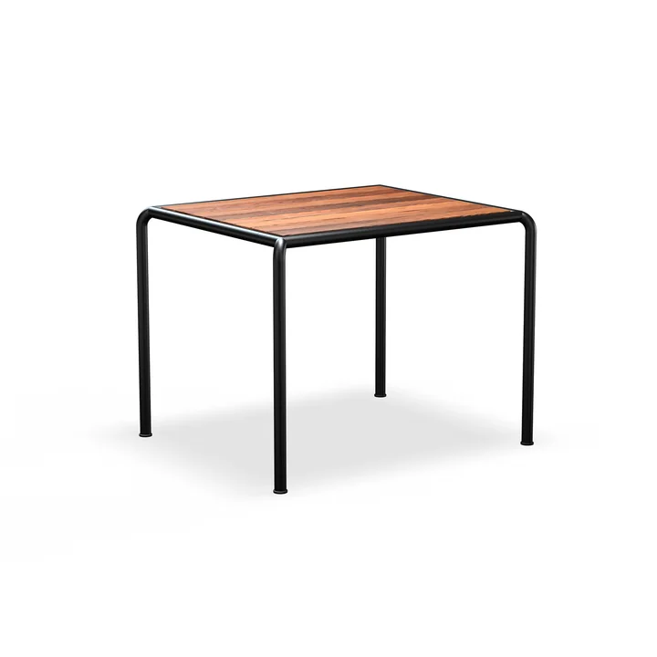 HOUE - AVANTI Outdoor Table de salle à manger, 98 x 83 cm, frêne thermique / noir