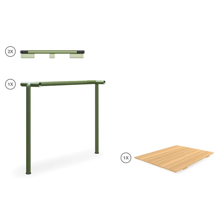 HOUE - AVANTI Infinity Set 1, pin / vert olive