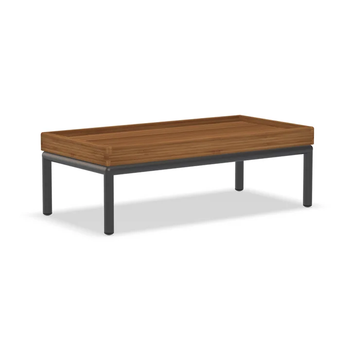 HOUE - LEVEL - LEVEL 2 Table d'appoint, 81 x 40 cm, bambou / gris foncé