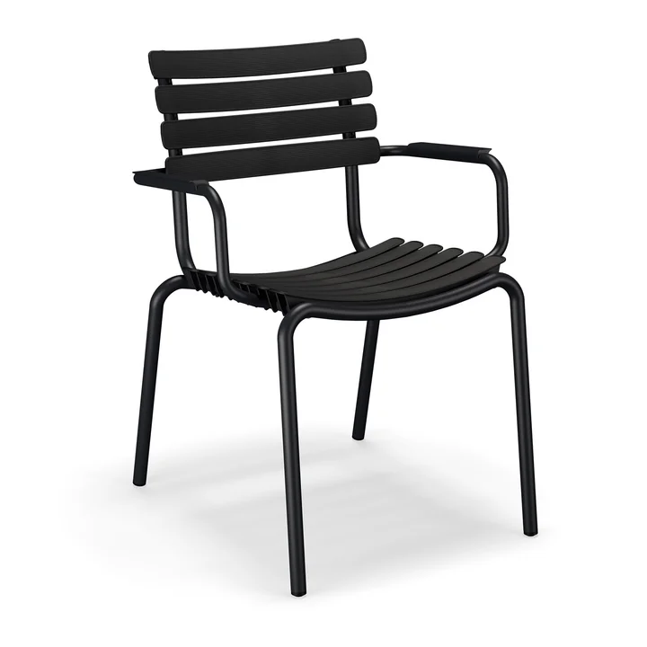 HOUE - ReCLIPS Outdoor Dining fauteuil, noir