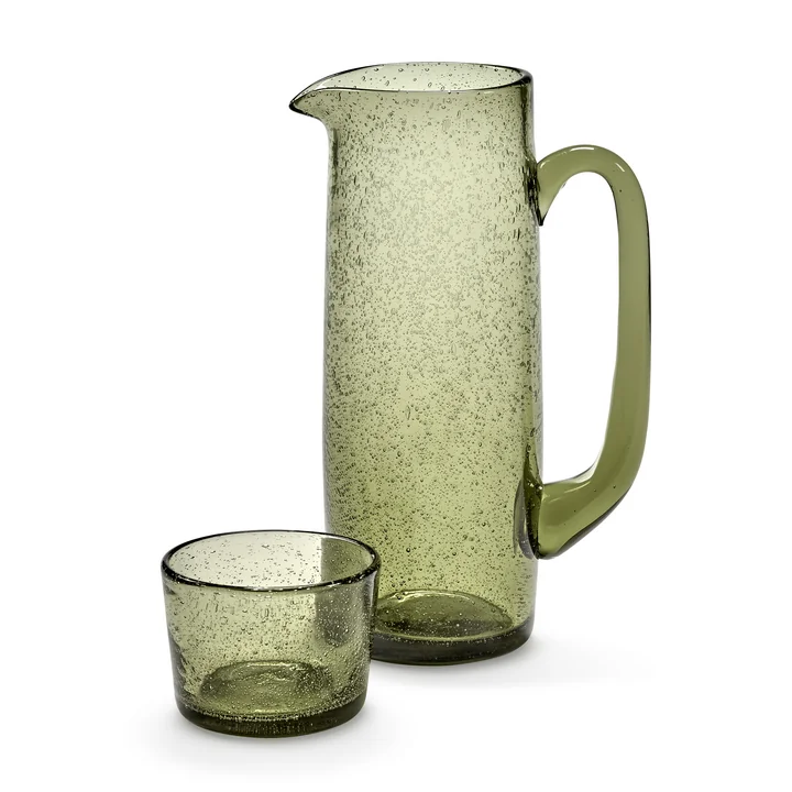 Serax - Verde Lanza verre et Lanza pichet, vert