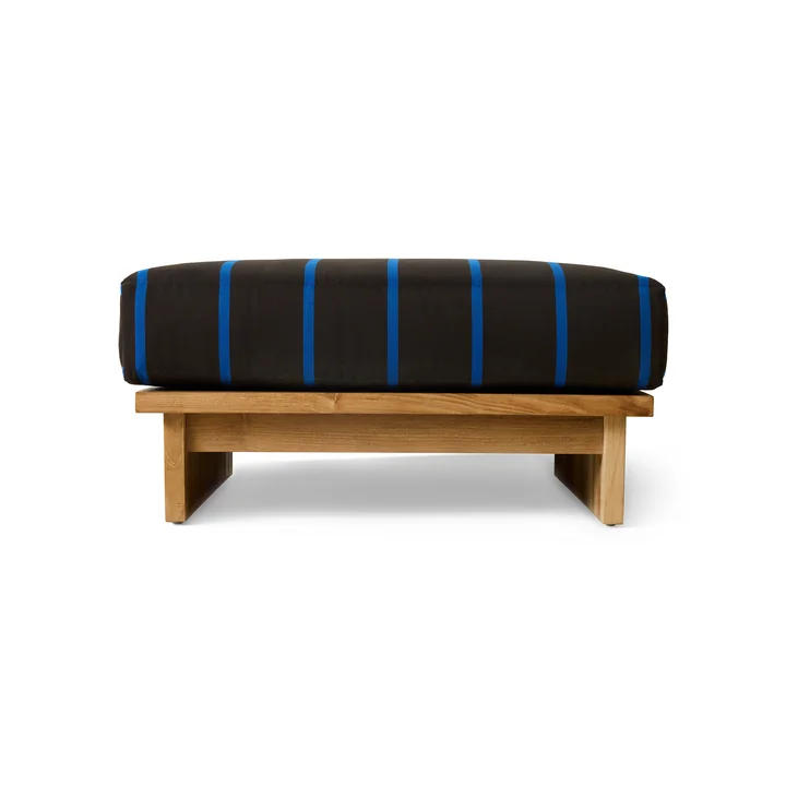 HKliving - Tabouret d'extérieur, teck / burnt sky