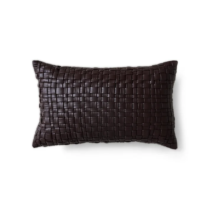 HKliving - Woven Coussin, 50 x 30 cm, chocolate brown