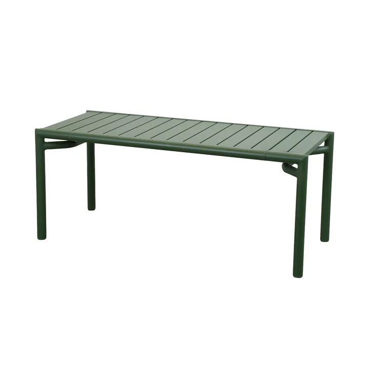 Cane-line - Bliss Table basse / banc, vert foncé