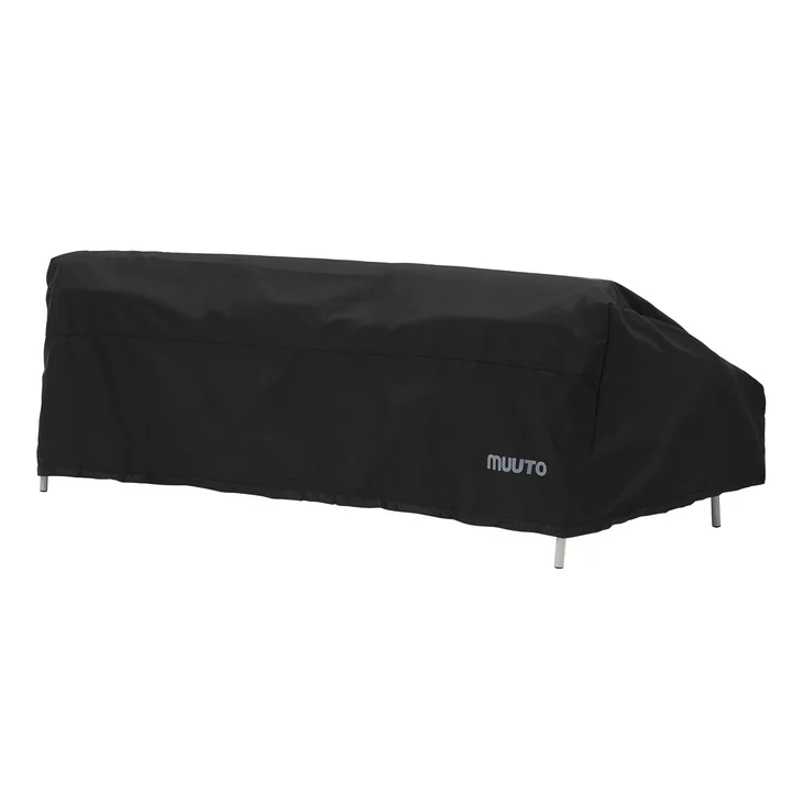Settle Outdoor Couverture de canapé 3 places, noir de Muuto