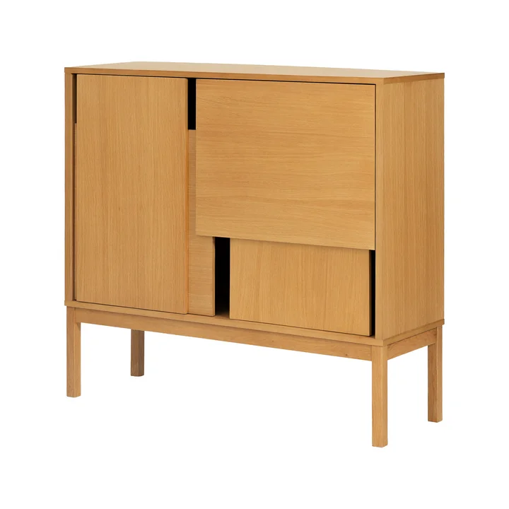 Design House Stockholm - Layer Sideboard avec pieds, chêne