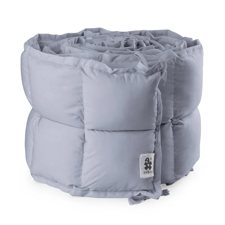 Sebra - Tour de lit bébé, surpiqué / dusty blue