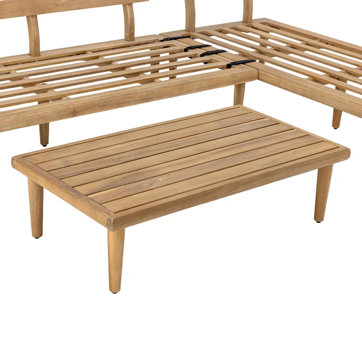Bloomingville - Cesano Outdoor Set de salon, nature, acacia
