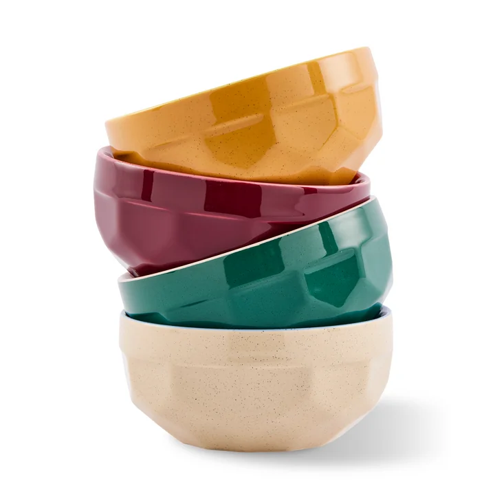 POLSPOTTEN - Bols à déjeuner, set de 4, multicolore