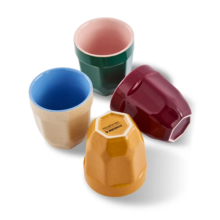 POLSPOTTEN - Set de 4 tasses à latte, multicolore