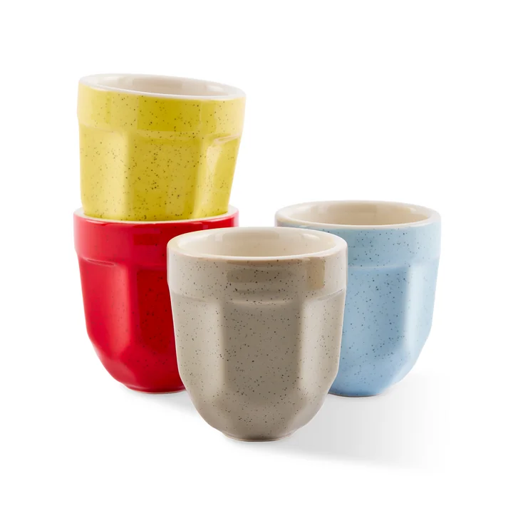POLSPOTTEN - Polygon Set de 4 tasses, Espresso