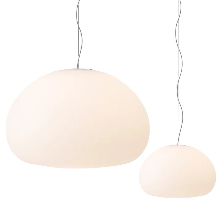 Muuto - Fluid Lampe suspendue, 23 Ø cm et 42 Ø cm, blanc opale