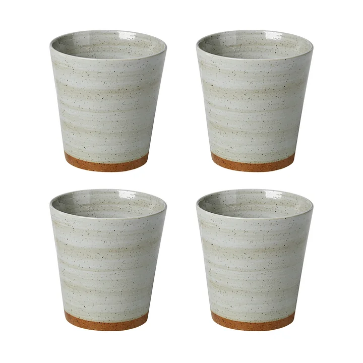 Broste Copenhagen - Tasses « Grød », 35 cl, couleur sable (lot de 4)