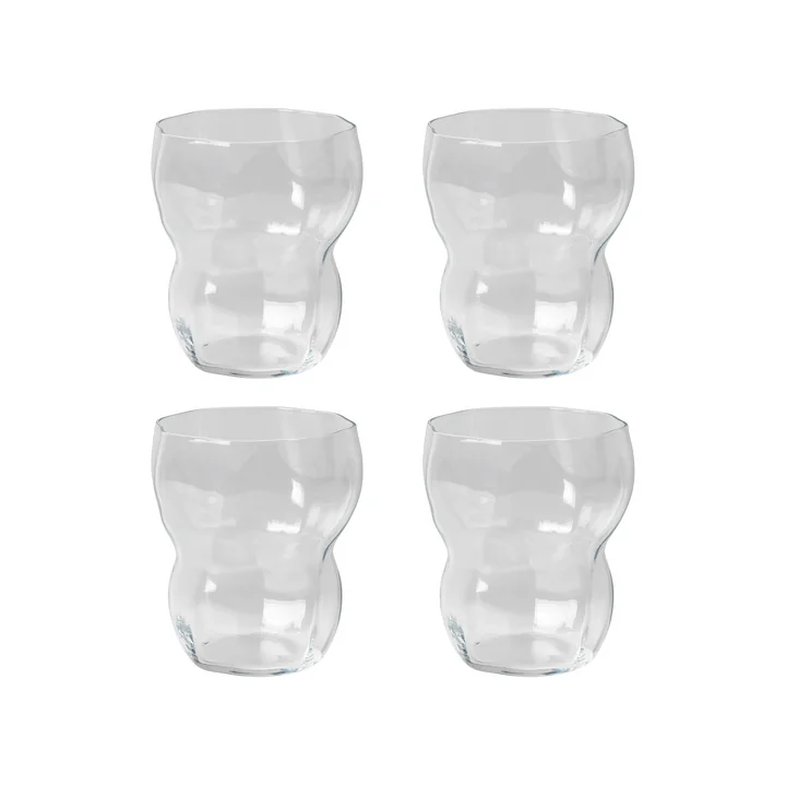 Broste Copenhagen - Verre à boire « Limfjord », 250 ml, transparent (lot de 4)
