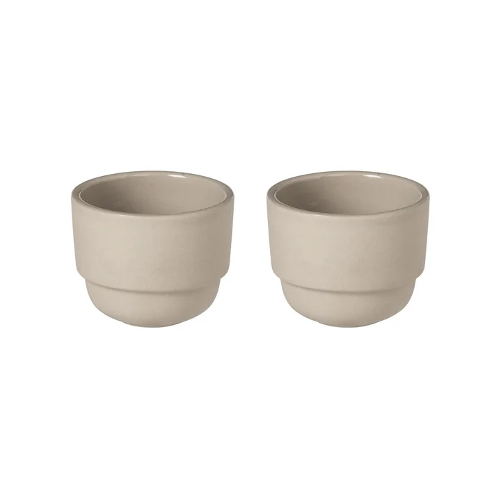 Broste Copenhagen - Tasse à expresso « Nordic Bistro », beige (lot de 2)