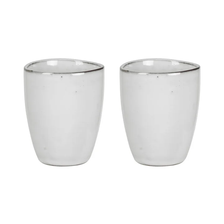 Broste Copenhagen - Tasses sans anse « Nordic Sand », 25 cl (lot de 2)