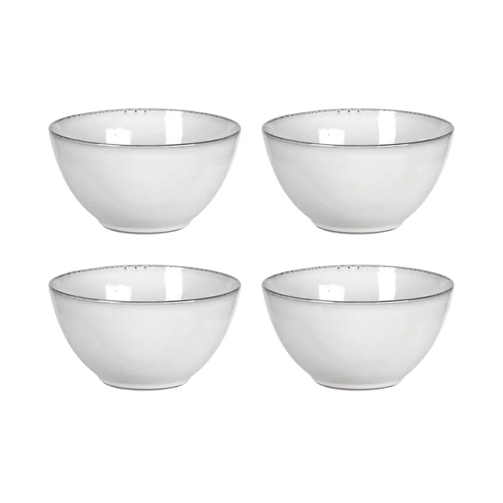 Broste Copenhagen - Bol « Nordic Sand », Ø 17 x H 8 cm (lot de 4)