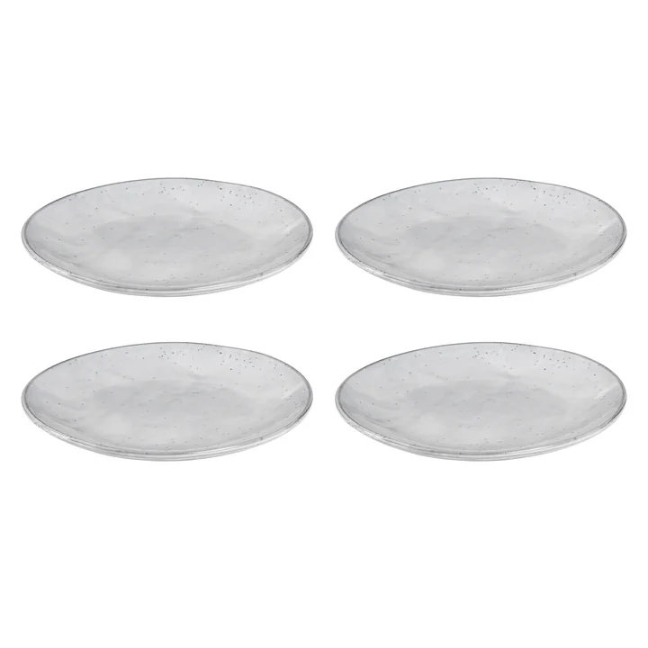 Broste Copenhagen - Assiettes plates « Nordic Sand », Ø 31 x H 3,3 cm (lot de 4)