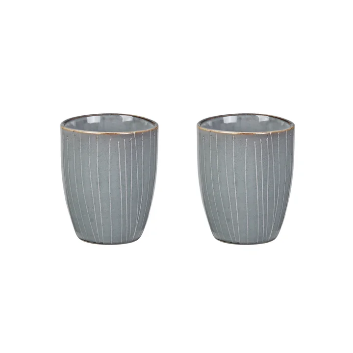 Broste Copenhagen - Tasses à expresso « Nordic Sea » 10 cl (lot de 2)
