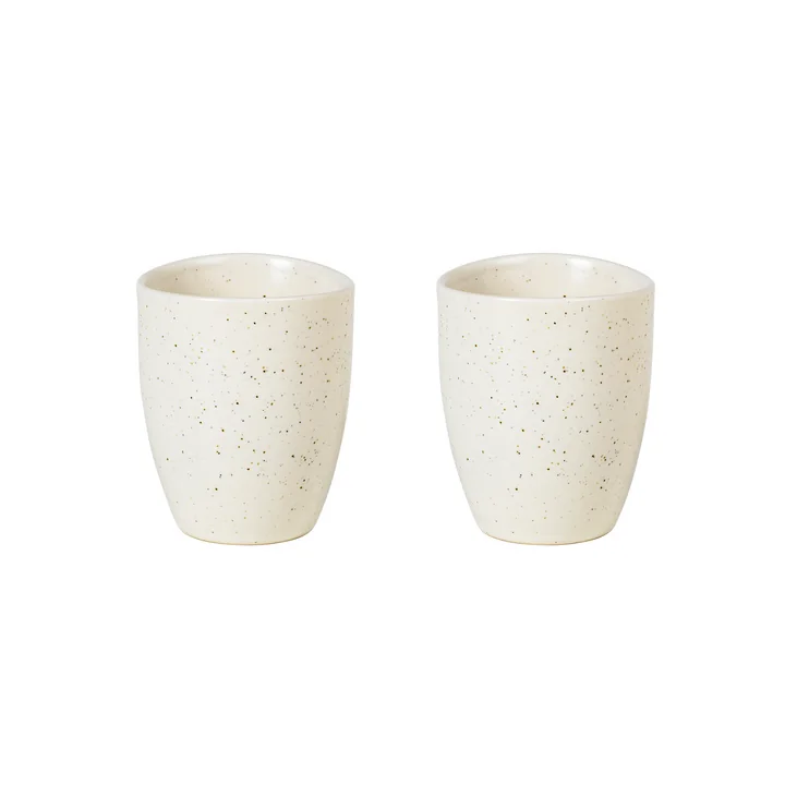 Broste Copenhagen - Tasses à expresso « Nordic Vanilla », 10 cl (lot de 2)