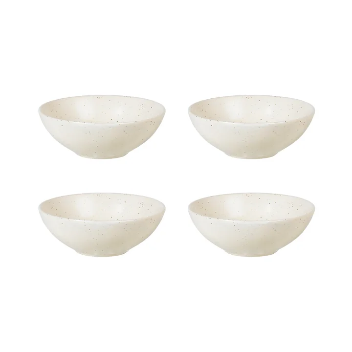 Broste Copenhagen - Bol « Nordic Vanilla », Ø 17 x H 6 cm (lot de 4)