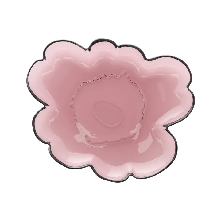 Marimekko - Assiette en verre Unikko, 20 cm, heather