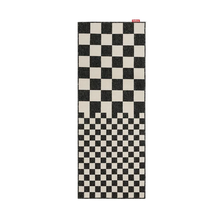 Fatboy - Carpretty Tapis d'extérieur, Catwalk, Square affair, 80 x 200 cm, crème / anthracite