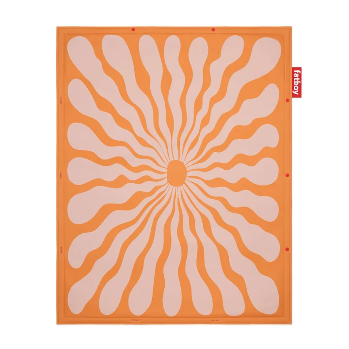Fatboy - Flying Carpet, 180 x 140 cm, liquid flower orange / pink