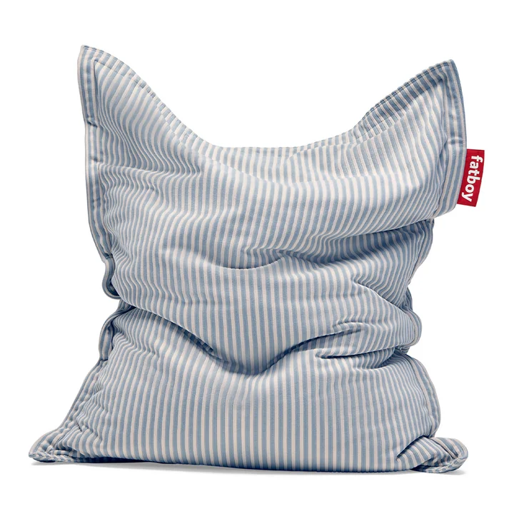 Fatboy - Housse pour le pouf Original Slim Terry, blizzard blue/cream
