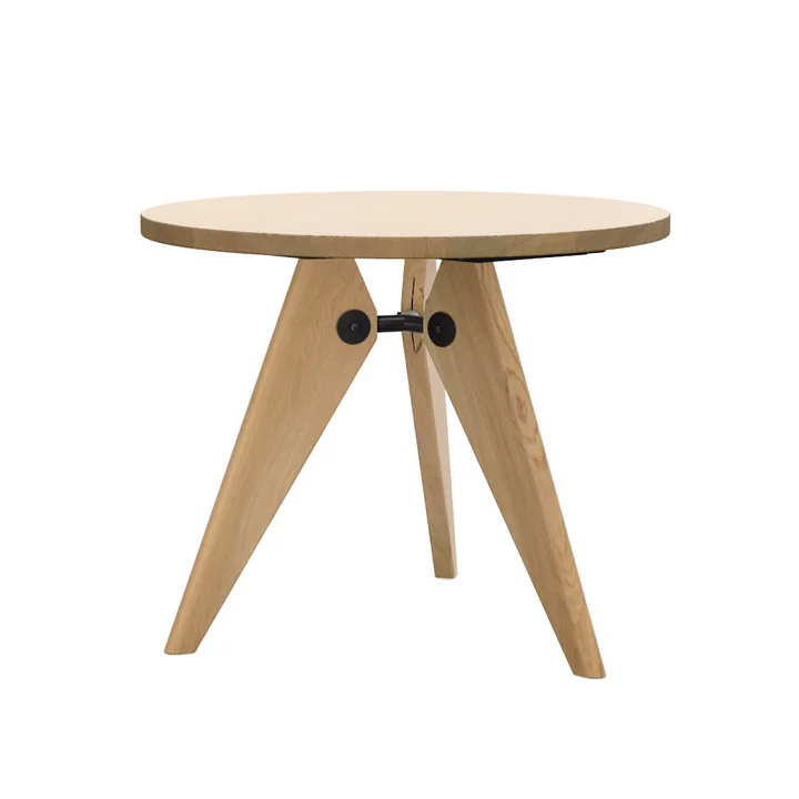 Vitra - Guéridon Table de salle à manger, Ø 90 cm, chêne huilé