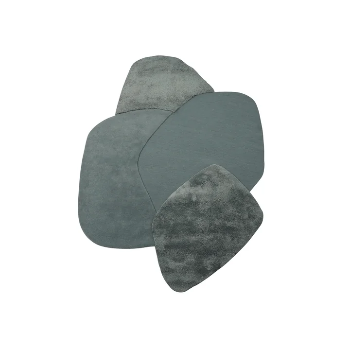 AYTM - Tapis « Mola », 140 x 195 cm, bleu poudré