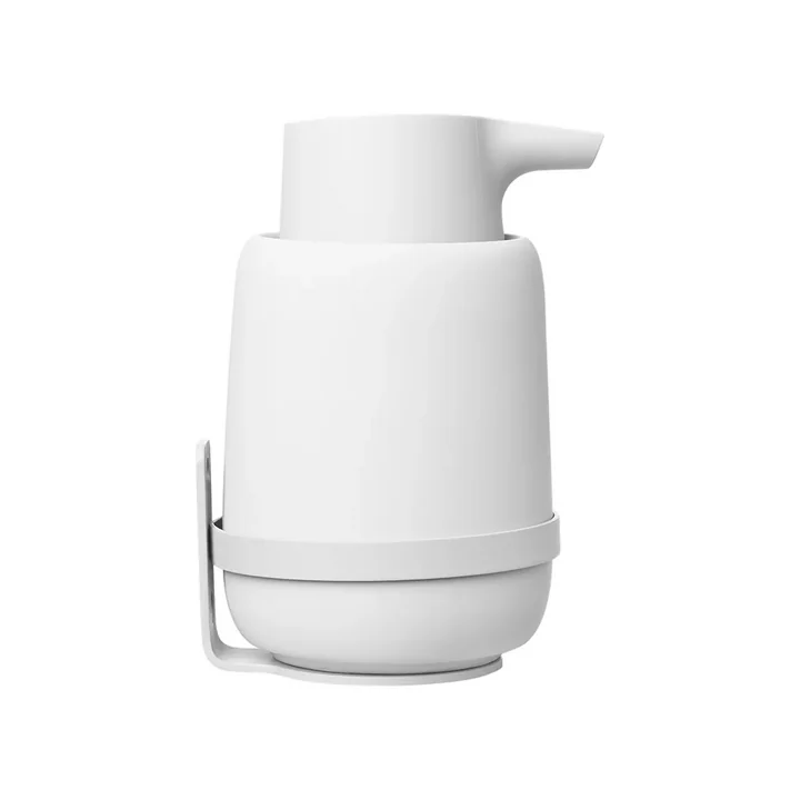 Blomus - Support mural « Sono », blanc, avec distributeur de savon