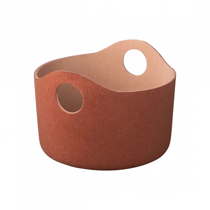 Blomus - Panier de rangement en feutre « Tiggy » taille S, rustic brown / tan
