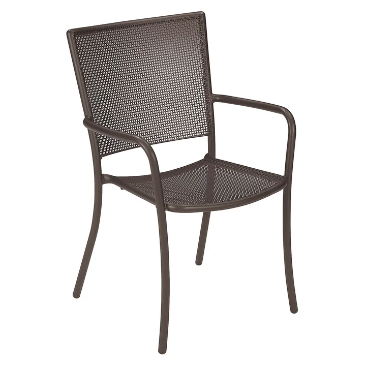 Emu - Fauteuil de jardin Athena, brun indien, revêtement par poudrage