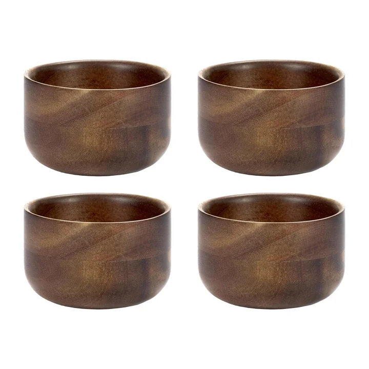 Serax - Tasse « Collage », 150 ml, bois d'acacia (lot de 4)