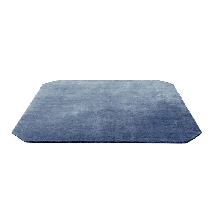 & Tradition - Tapis The Moor AP6, 240 x 240 cm, gris-bleu « thunder »