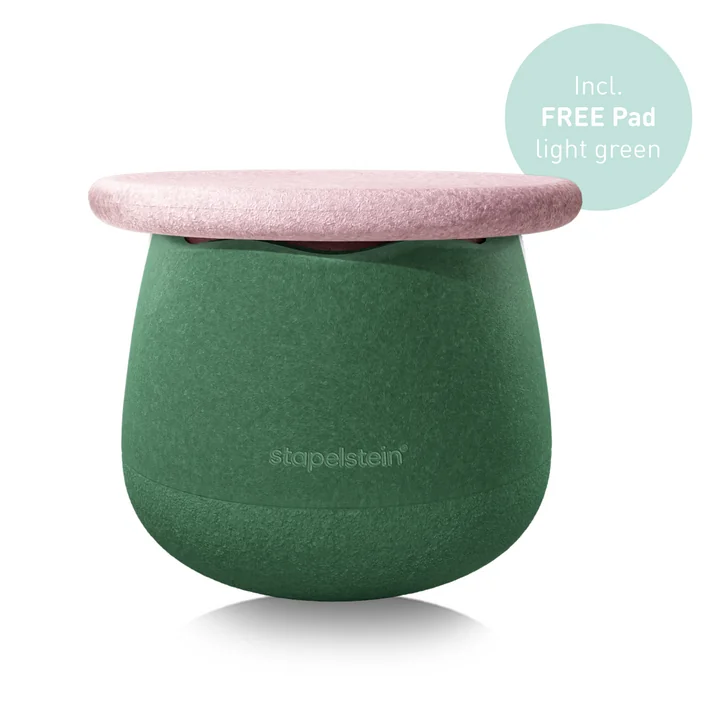 Stapelstein® - Dynamic petit, nénuphar (avec coussin vert clair OFFERT)