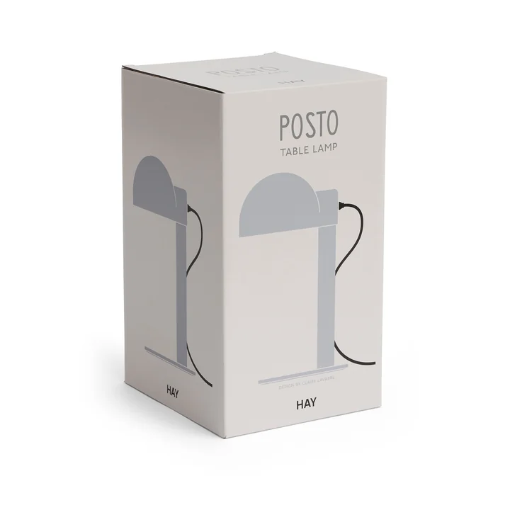 HAY - Lampe de table « Posto », gris argenté