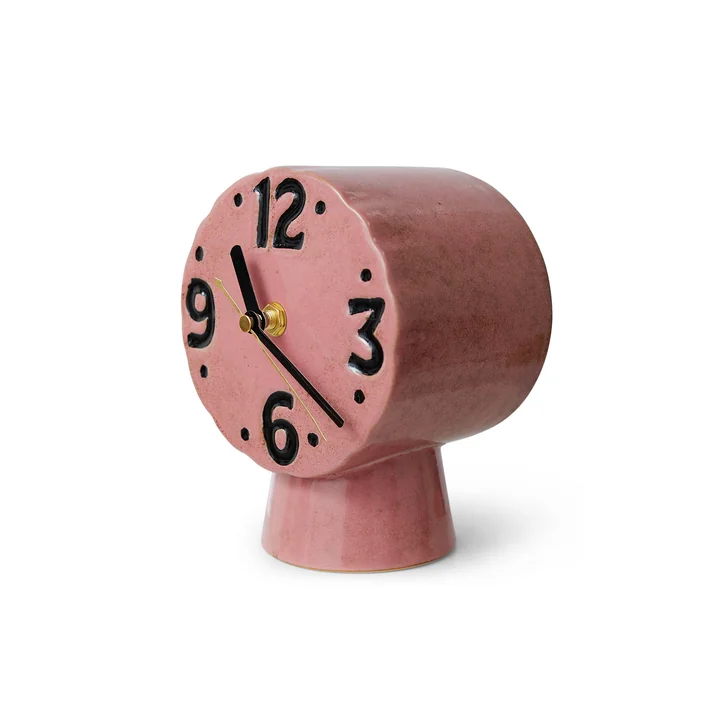 HKliving - Montre rétro en céramique, rose