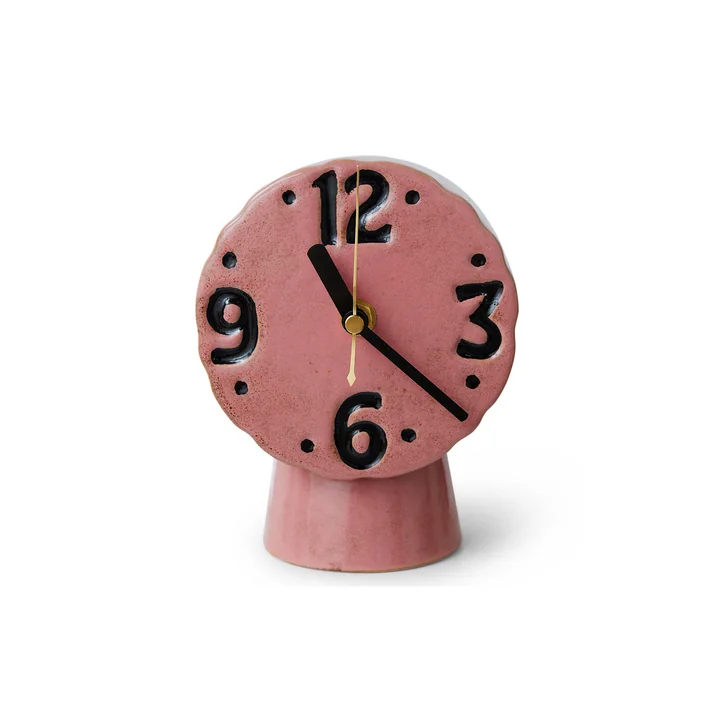 HKliving - Montre rétro en céramique, rose