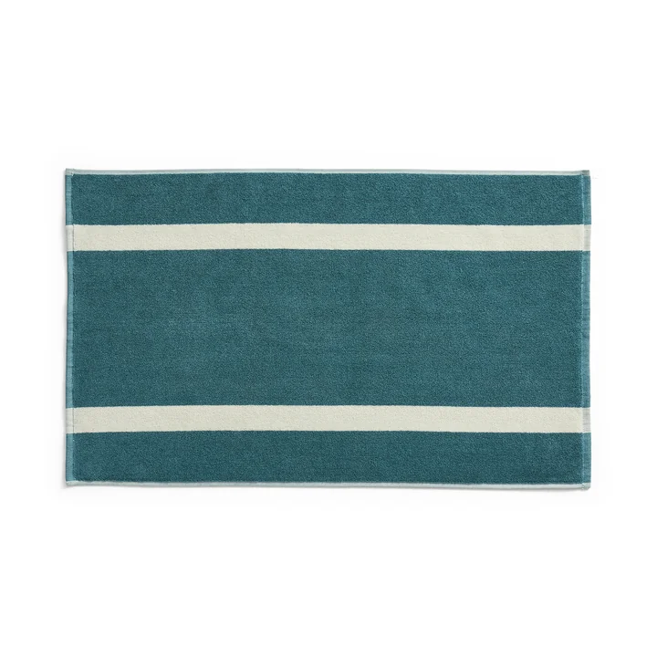 HAY - Tapis de bain « Stripe », 50 x 80 cm, bleu pétrole