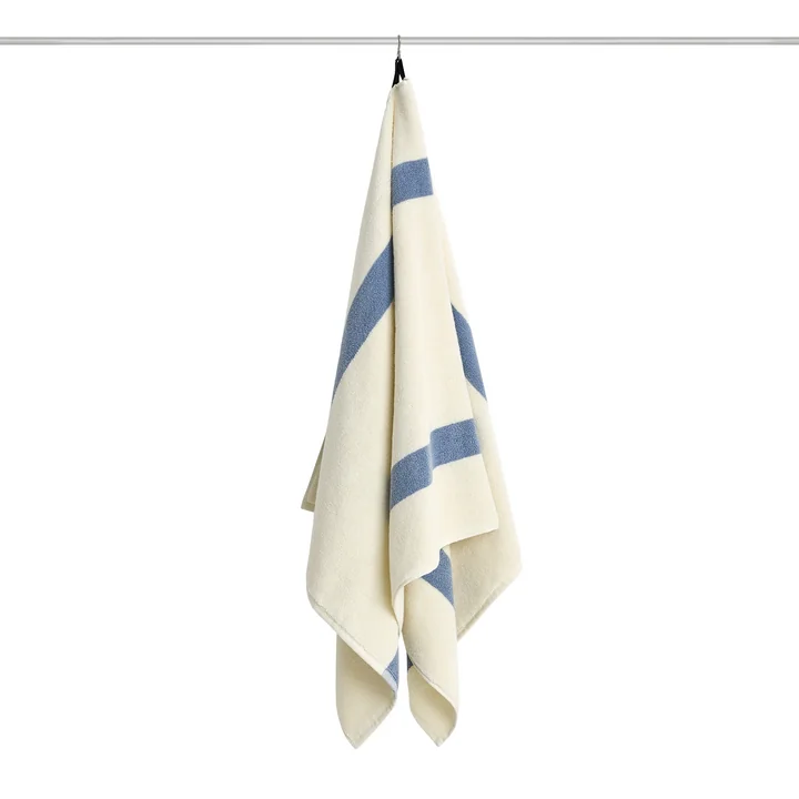 HAY - Serviette de bain « Stripe », 70 x 140 cm, bleu poudré