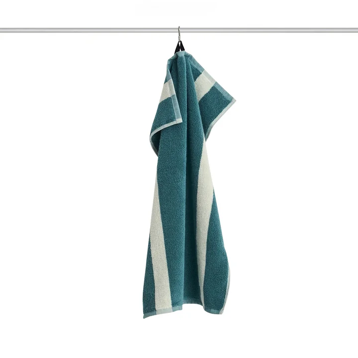 HAY - Serviette « Stripe », 40 x 60 cm, bleu pétrole