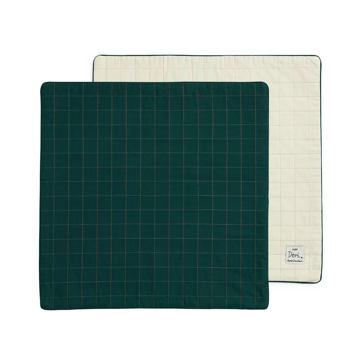 HAY - Housse de coussin Dori, 60 x 60 cm, verte