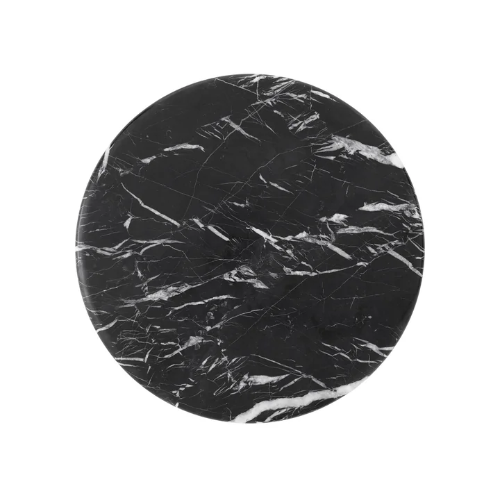 & Tradition - Plateau de table Wire VP11, Ø 38 cm, marbre noir (Nero Marquina)