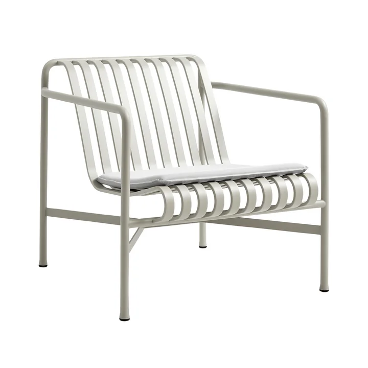 HAY - Coussin d'assise « Palissade » pour fauteuil Lounge Chair Low, gris ciel