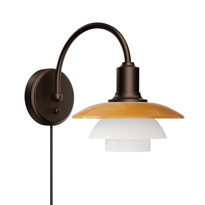Louis Poulsen - PH 2/2 Centenary Edition Applique murale, ambre / blanc opale