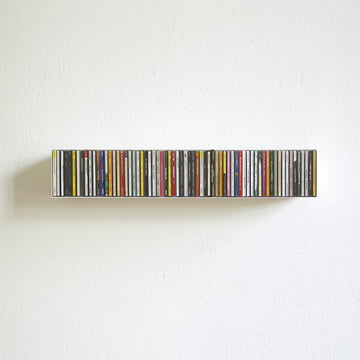 étagère linea1 b _ CD en blanc pour 67 CD