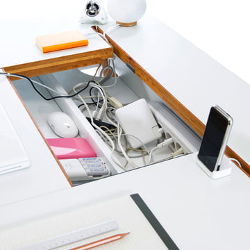 Bluelounge - Bureau StudioDesk, détail, intérieur