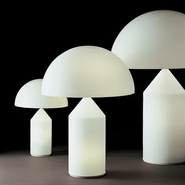 Les lampes de table Atollo de Oluce